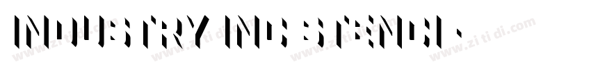 industry inc stenci字体转换